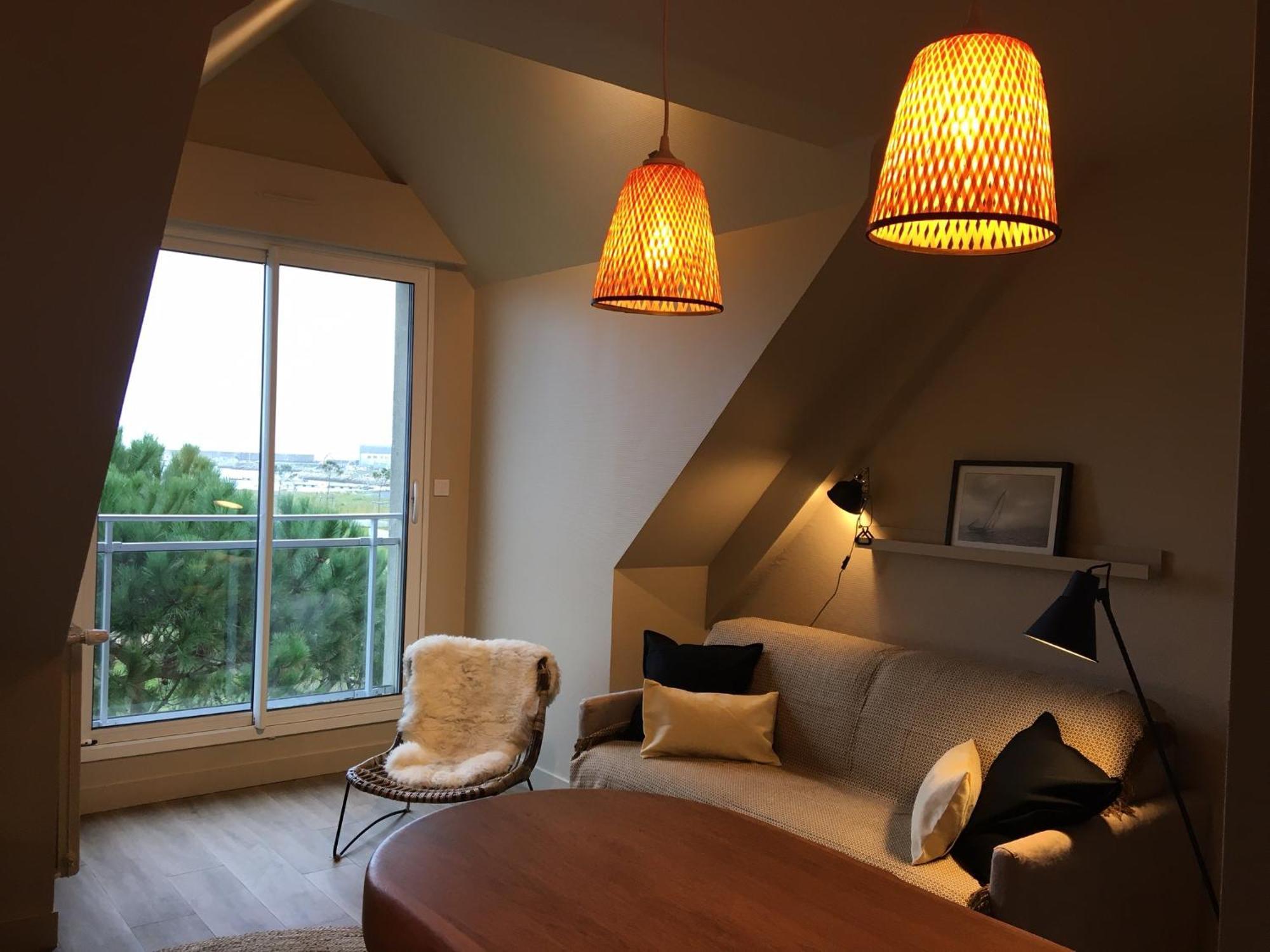 APPART-STUDIOS VUE MER PANORAMIQUE ST GUENOLE Côté Mer Penmarc'h Phòng bức ảnh